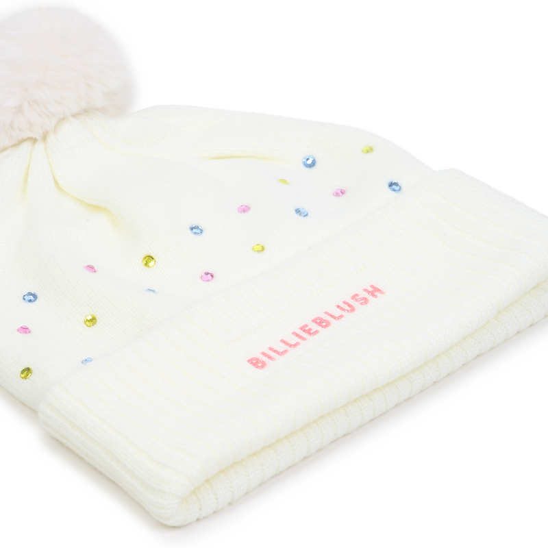 Multicolored rhinestone beanie BILLIEBLUSH 
                        GIRL