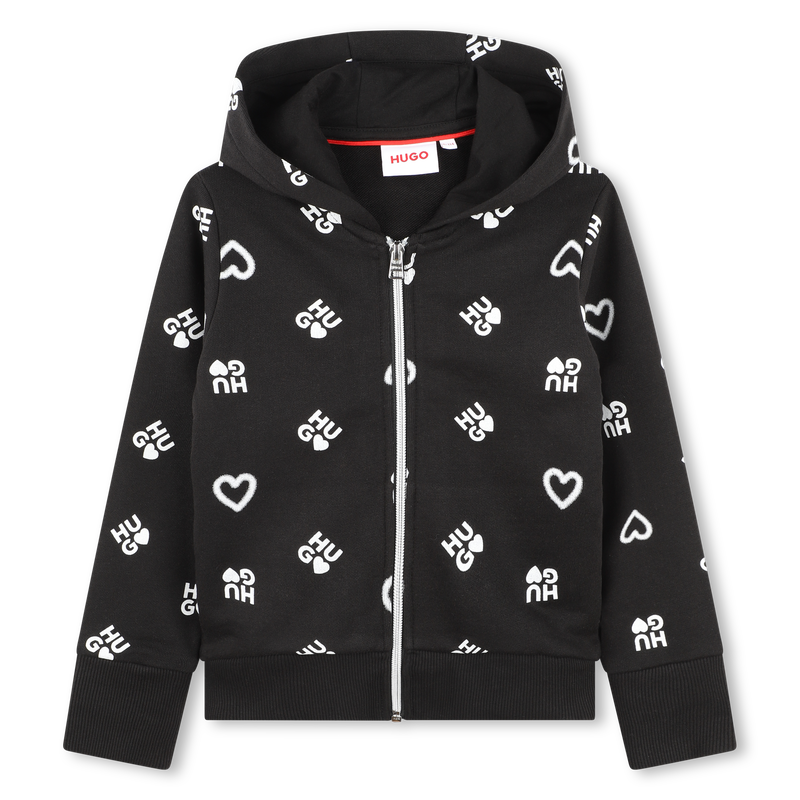 Hooded zip-up sweatshirt HUGO 
                    GIRL