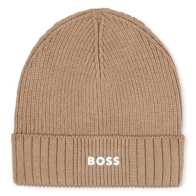 Knitted hat with logo BOSS BOY