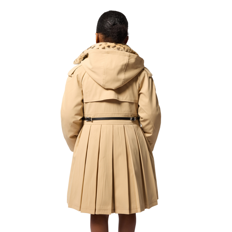 Hooded trench coat GIVENCHY 
                        GIRL