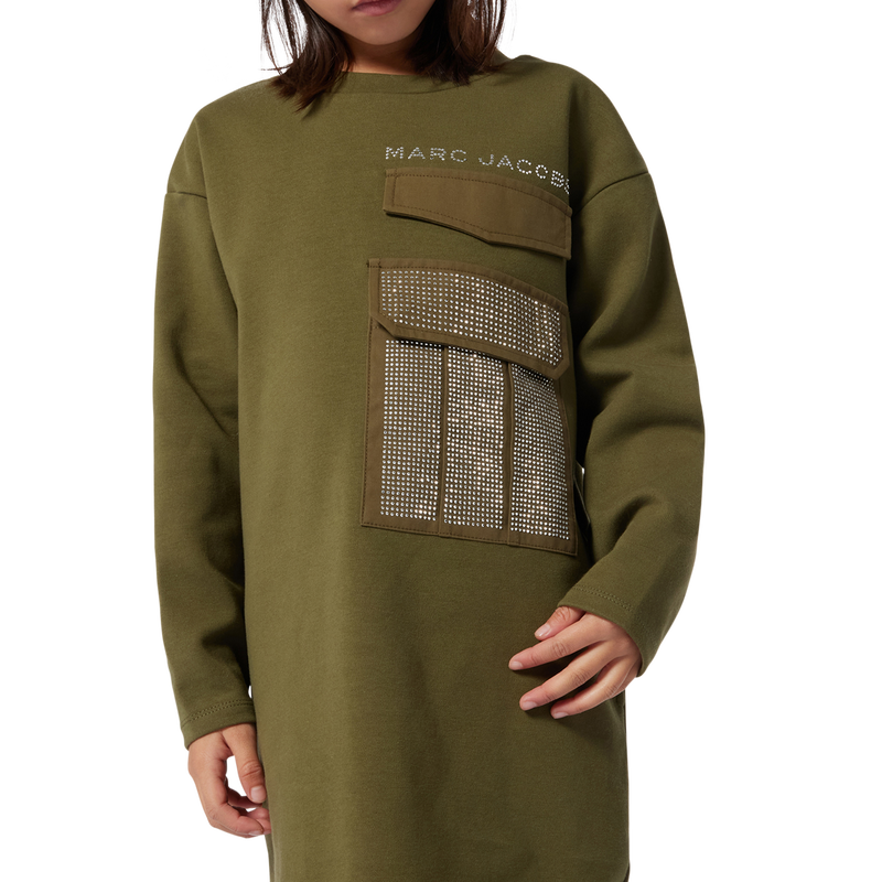 Long-Sleeved Cotton Dress MARC JACOBS 
                        GIRL