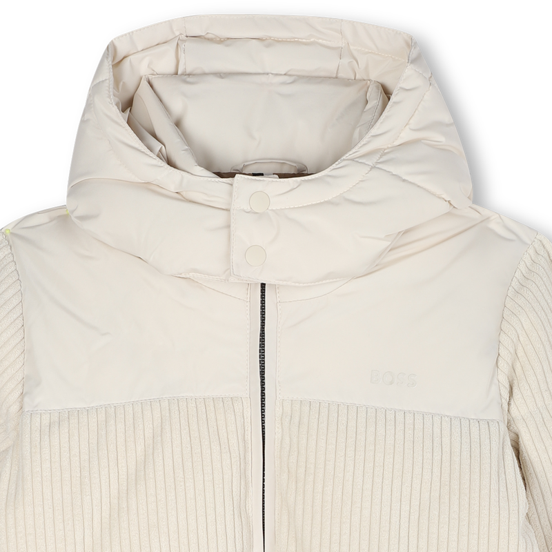 Bi-material down jacket BOSS 
                    BOY