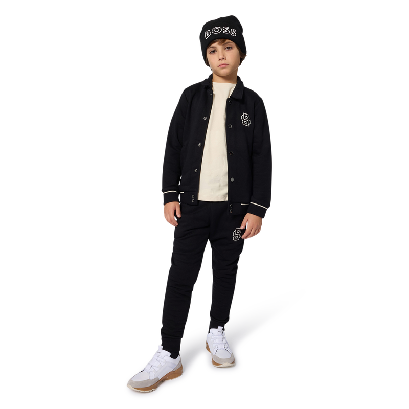 Faux and canvas sneakers BOSS 
                        BOY