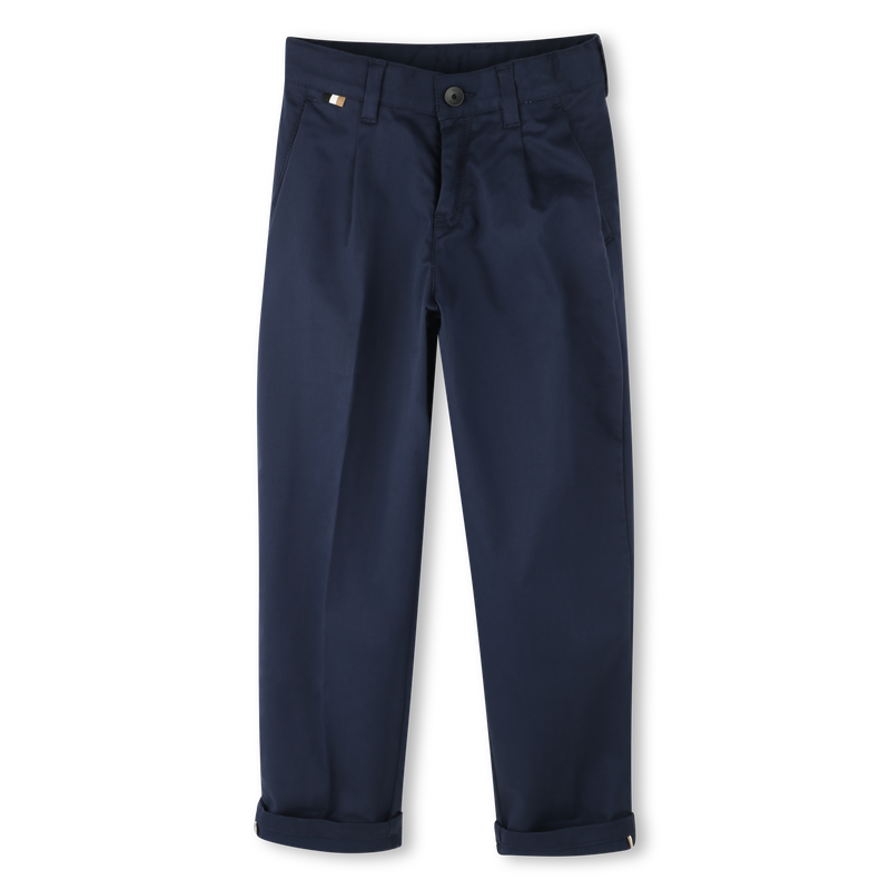 Plain Twill Chino Trousers BOSS 
                        BOY