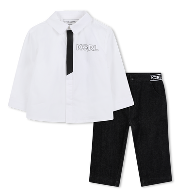 Shirt and pants set KARL LAGERFELD KIDS BOY
