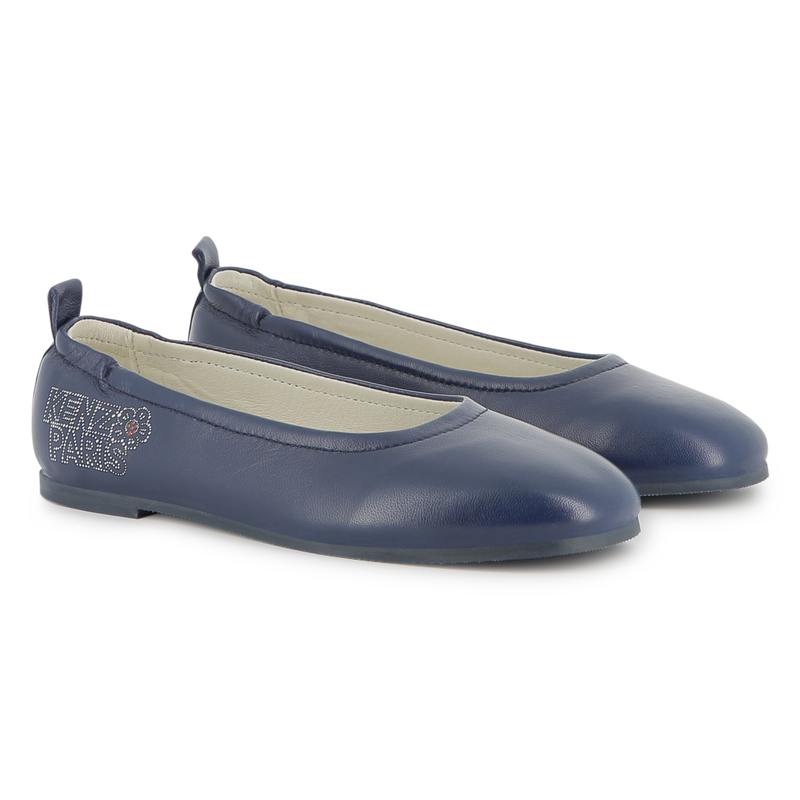 Goat leather ballerina KENZO KIDS 
                    GIRL