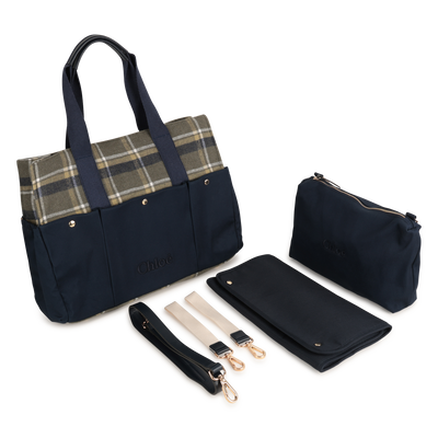 Bi-material diaper bag CHLOE GIRL
