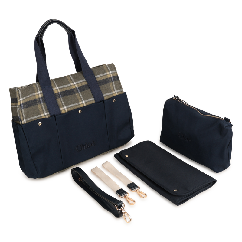 Bi-material diaper bag CHLOE 
                    GIRL