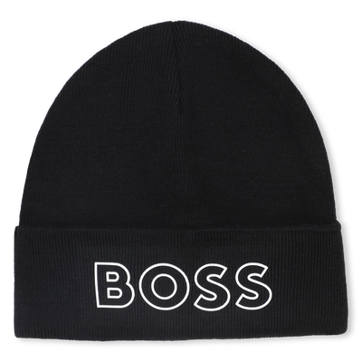 Knitted hat with logo BOSS BOY