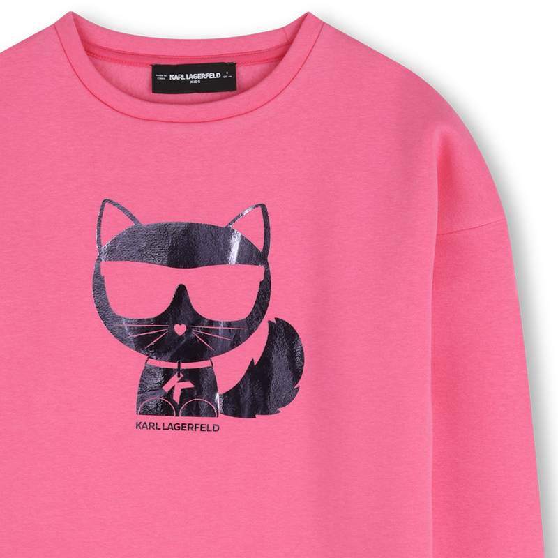 LONG SLEEVED DRESS KARL LAGERFELD KIDS 
                        GIRL