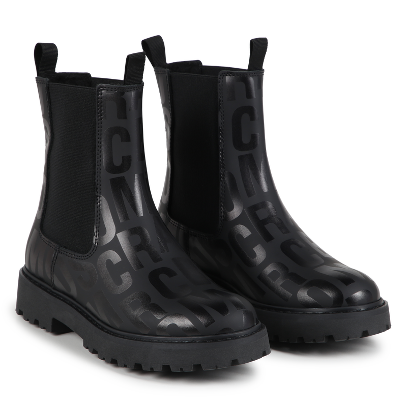 Lined Leather Booties MARC JACOBS 
                        GIRL