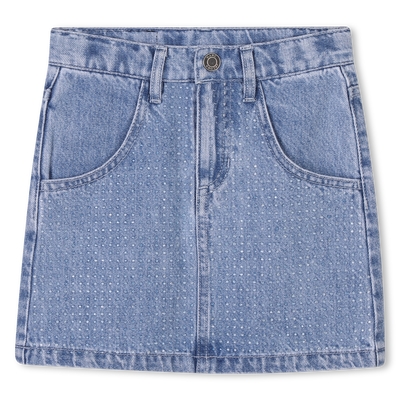 Denim skirt with diamant&eacute;s MARC JACOBS GIRL