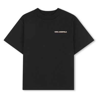 Heavy cotton jersey T-shirt KARL LAGERFELD KIDS BOY