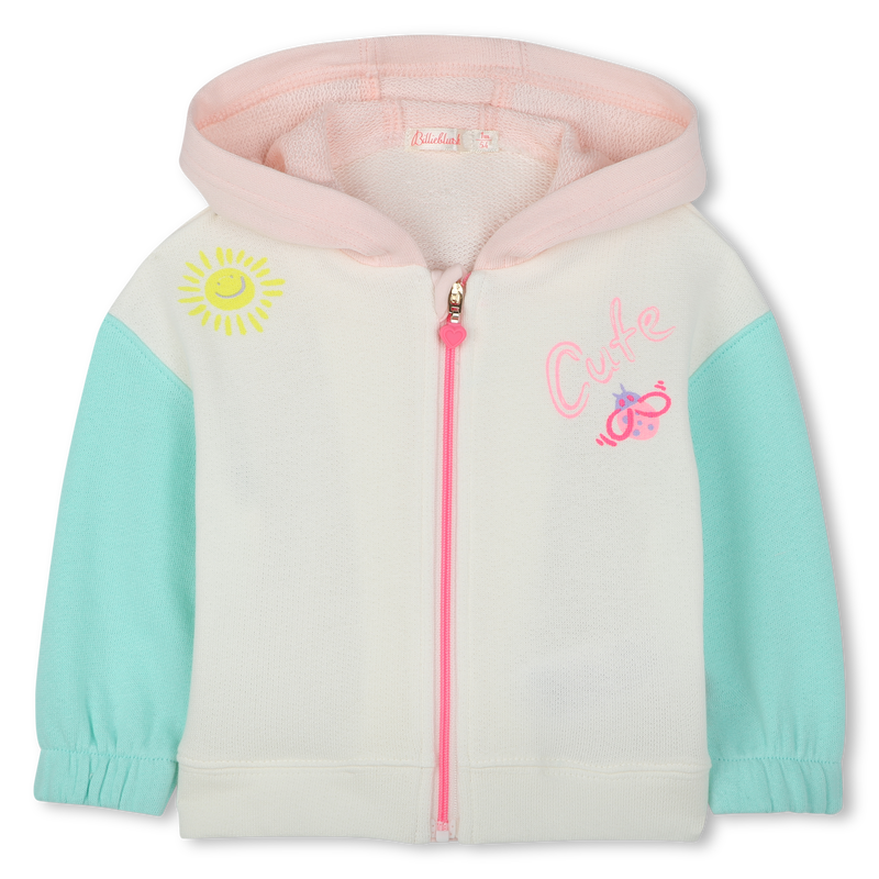 Hooded fleece cardigan BILLIEBLUSH 
                        GIRL