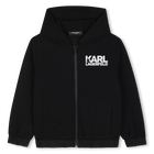 Hooded cardigan KARL LAGERFELD KIDS 
                    BOY
