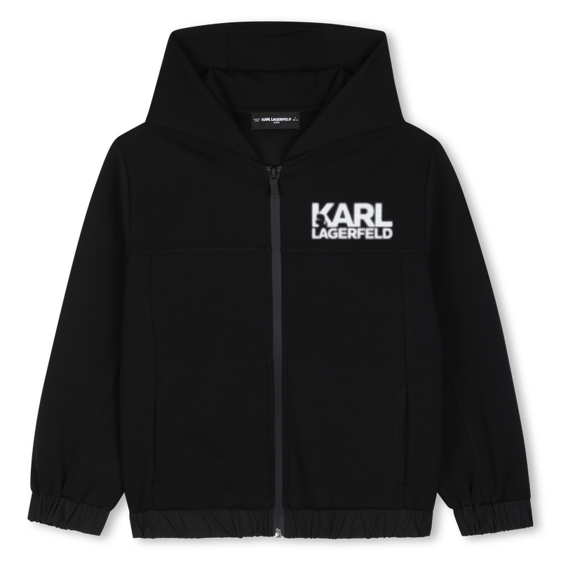 Hooded cardigan KARL LAGERFELD KIDS 
                        BOY