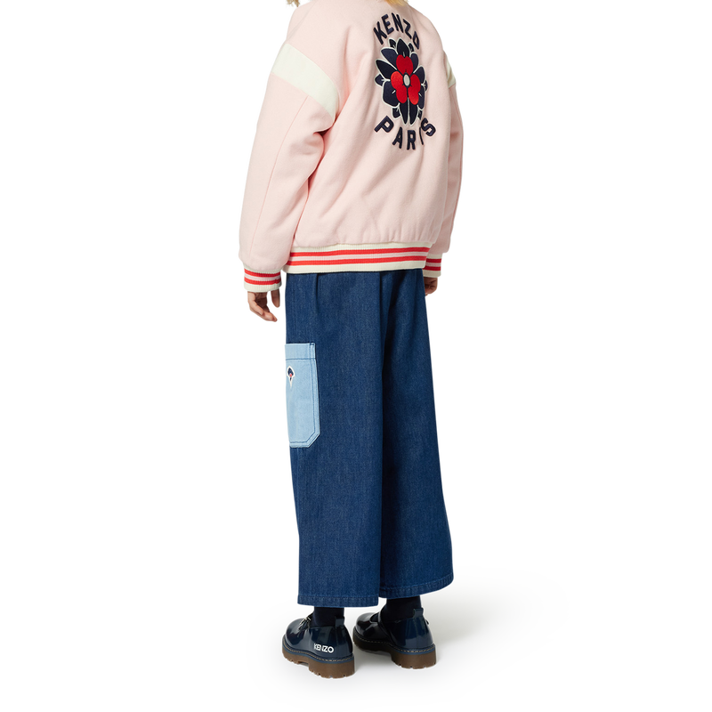 Embroidered woolen jacket KENZO KIDS 
                        GIRL