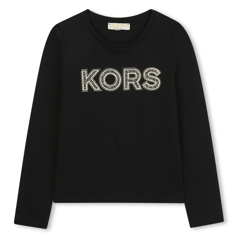 Long-sleeved jersey T-shirt MICHAEL KORS 
                        GIRL