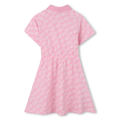 Raglan sleeve polo dress KENZO KIDS GIRL