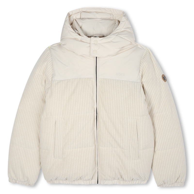 Bi-material down jacket BOSS 
                    BOY