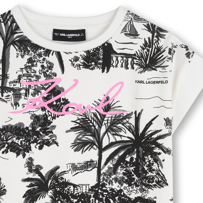 Short-Sleeved Dress KARL LAGERFELD KIDS 
                        GIRL