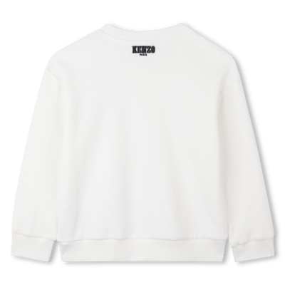 Fleece sweatshirt with a terry look KENZO KIDS BOY