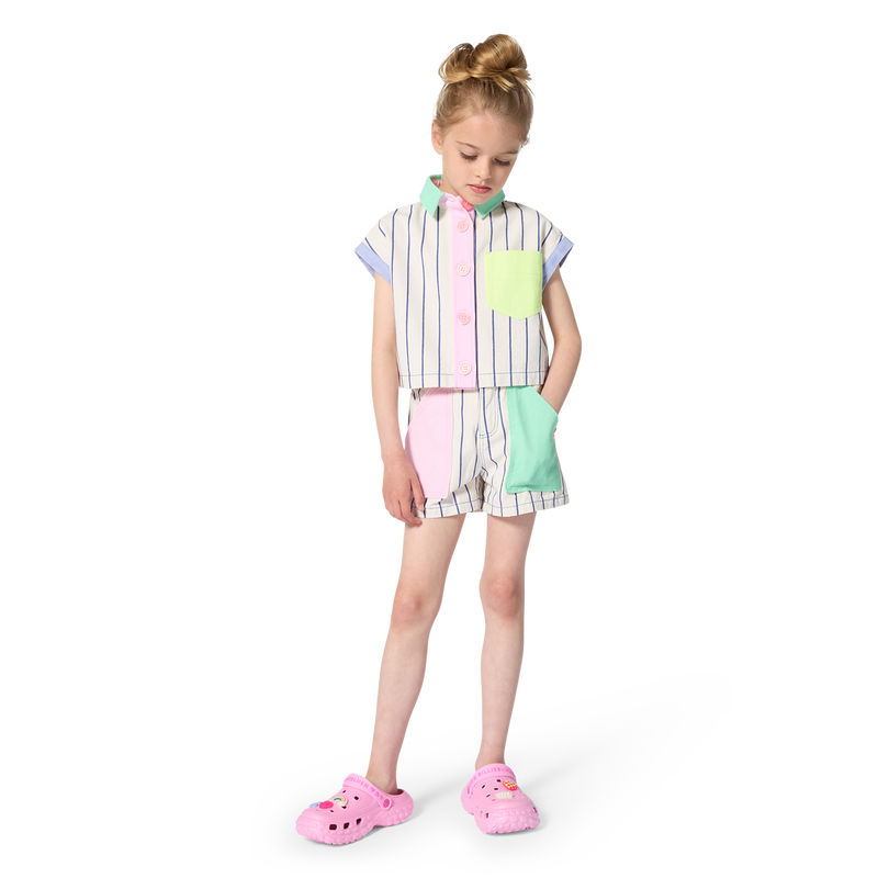 Striped Short-Sleeved Shirt BILLIEBLUSH 
                        GIRL