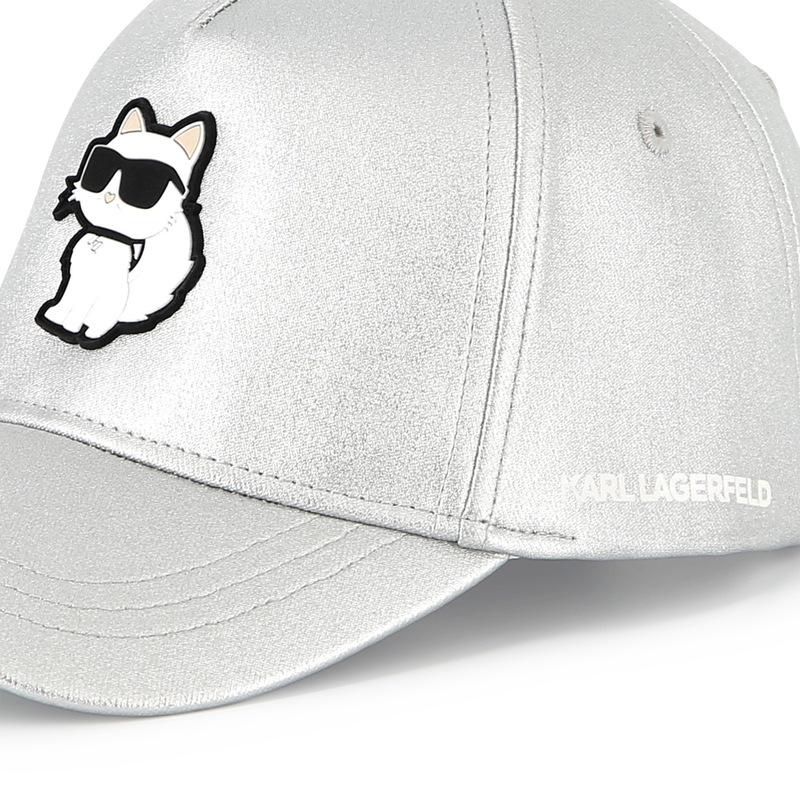 Adjustable cap with badge KARL LAGERFELD KIDS 
                        GIRL