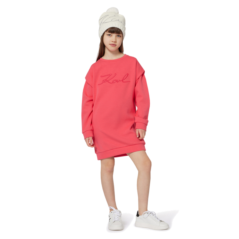 Knitted hat with pompom KARL LAGERFELD KIDS 
                    GIRL