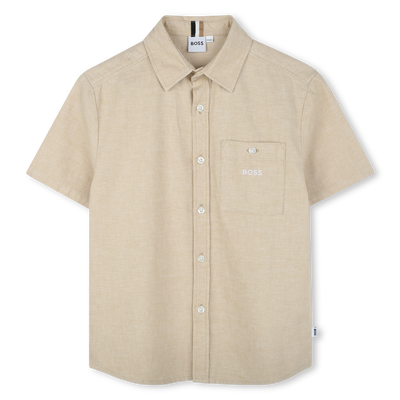 Relaxed Linen & Cotton Shirt BOSS BOY