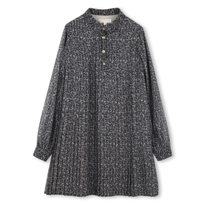 Long sleeve pleated dress MICHAEL KORS GIRL