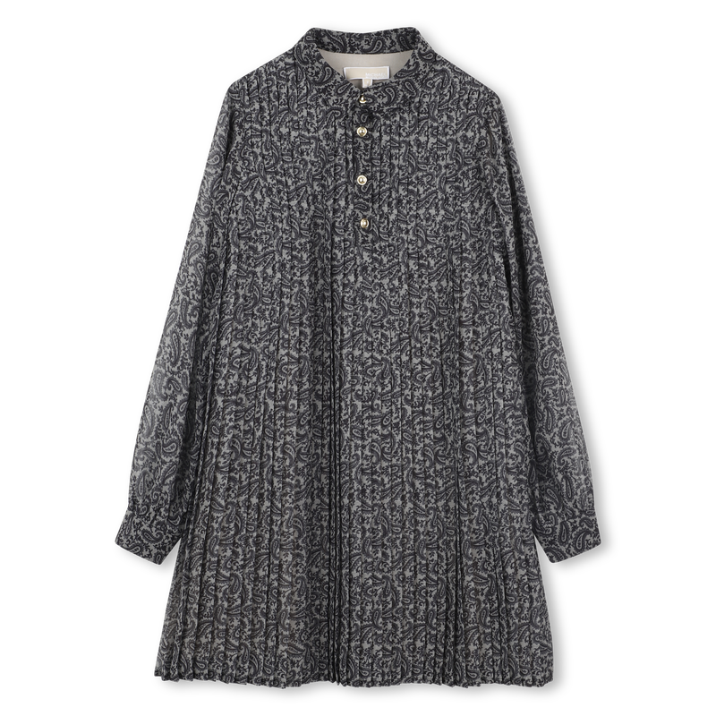 Long sleeve pleated dress MICHAEL KORS 
                    GIRL