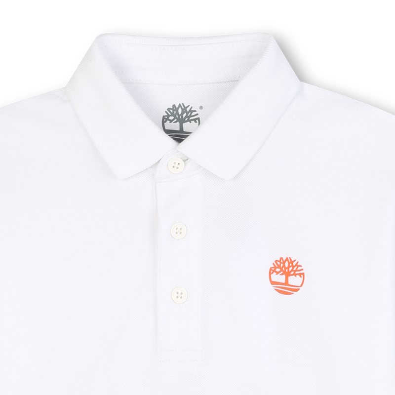 Short-sleeved cotton polo shirt TIMBERLAND 
                        BOY