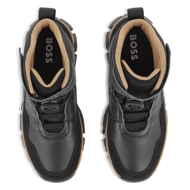 Mixed material ankle boot BOSS 
                        BOY