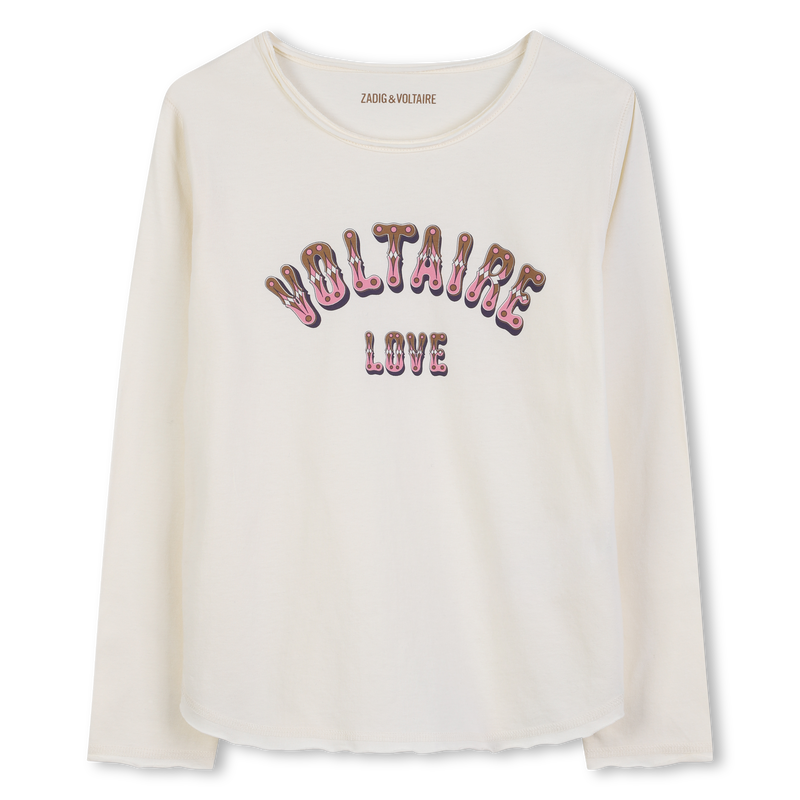 Printed long-sleeved T-shirt ZADIG & VOLTAIRE 
                    GIRL