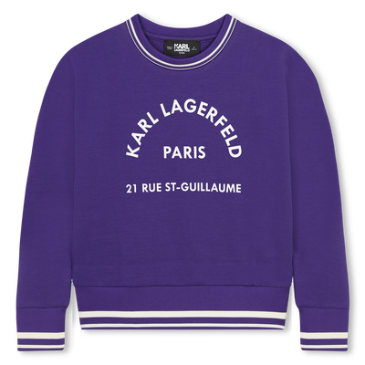 Address Graphic Sweater KARL LAGERFELD KIDS GIRL