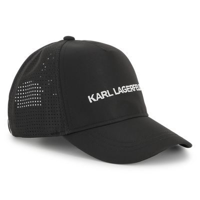 Adjustable embroidered cap KARL LAGERFELD KIDS BOY