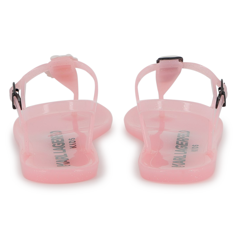 SANDALS WITH ADJUSTABLE STRAPS KARL LAGERFELD KIDS 
                        GIRL