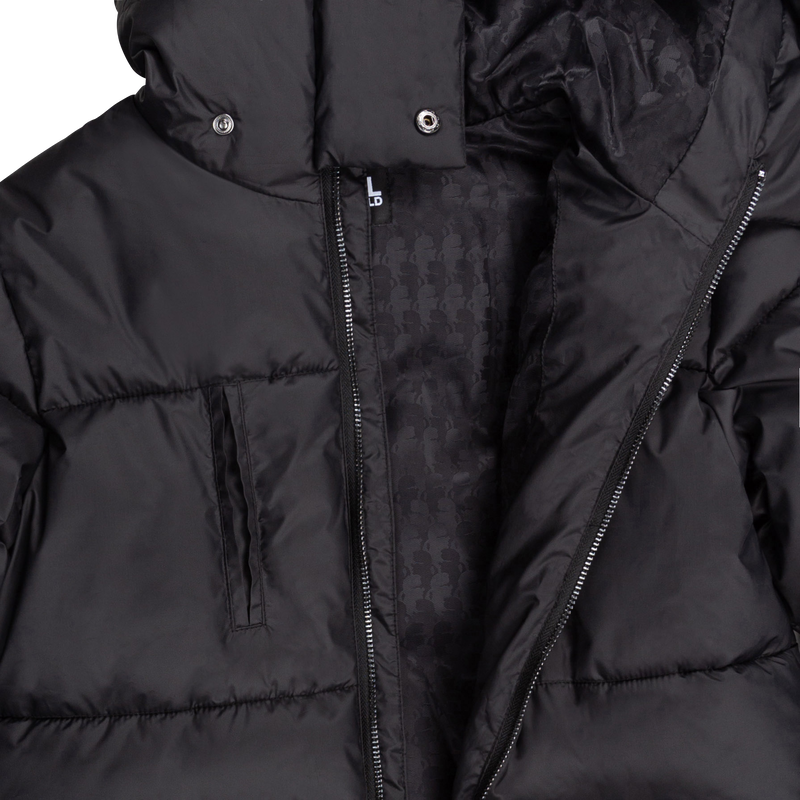 Karl lagerfeld hotsell black puffer jacket