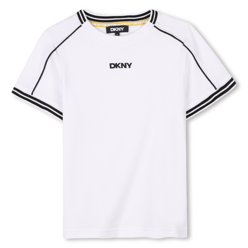 T-shirt with colourful stripes DKNY 
                        UNISEX