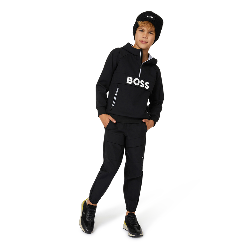 Half zip pullover hoodie