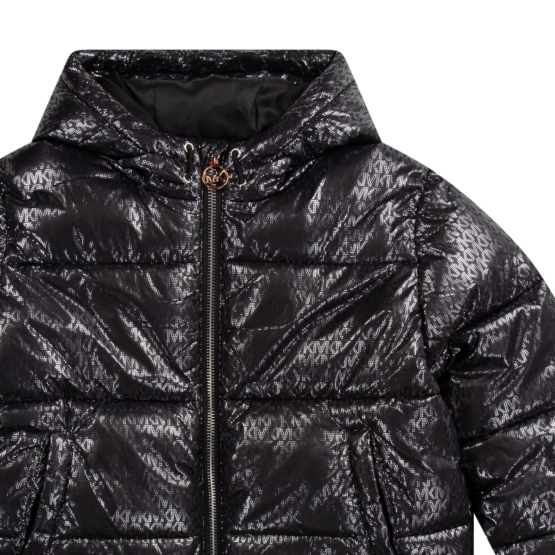 Michael kors metallic puffer jacket best sale