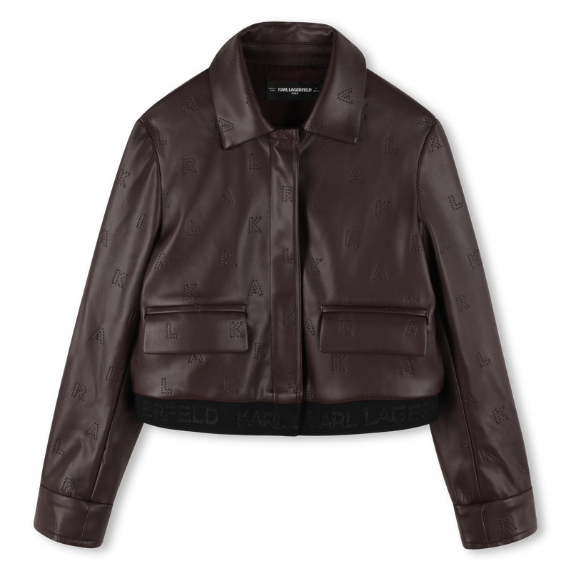 Jacket with zip closure KARL LAGERFELD KIDS 
                    GIRL