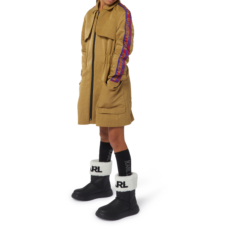 Trench-Style Shirt Dress KARL LAGERFELD KIDS 
                        GIRL