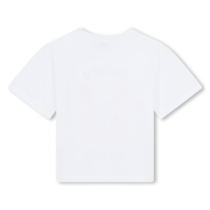 Printed Cotton T-Shirt KENZO KIDS 
                    GIRL