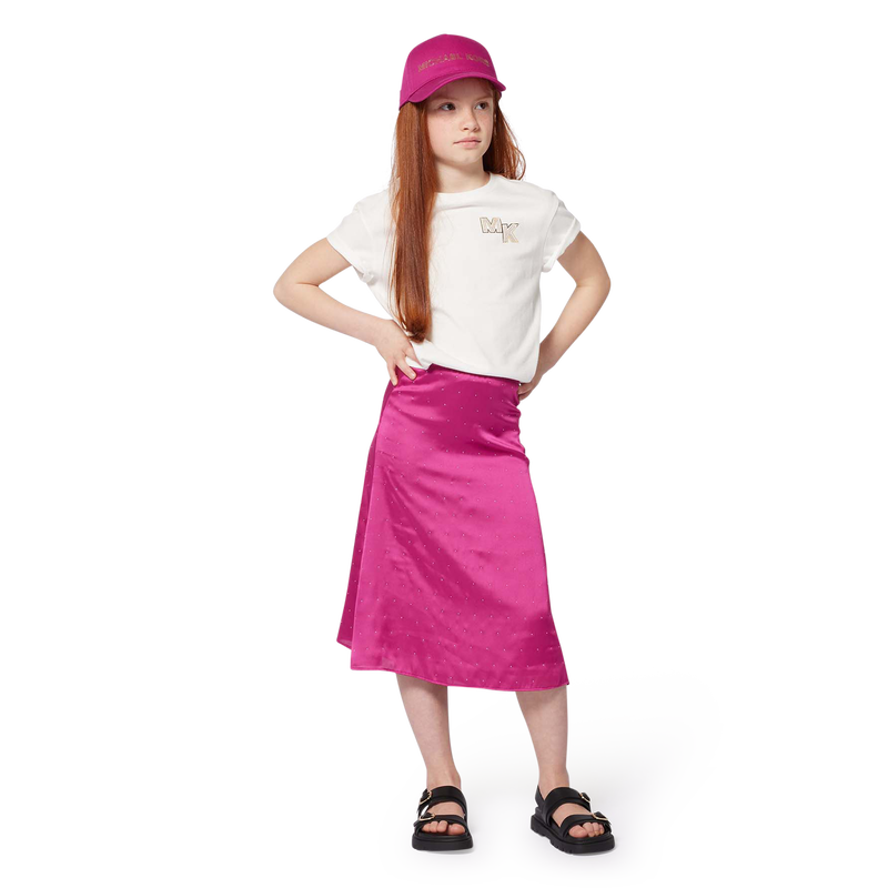 Short-sleeved cotton T-shirt MICHAEL KORS 
                    GIRL