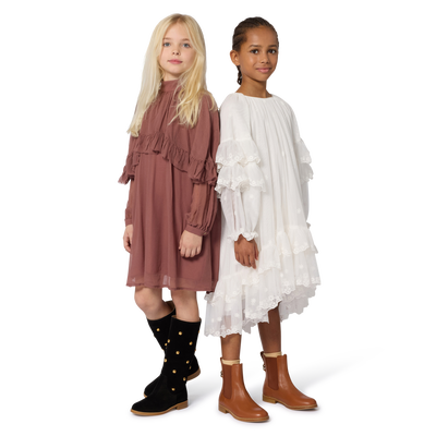 Maxi dress with ruffles and embroidery CHLOE GIRL