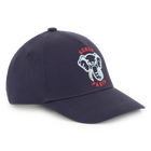 Embroidered cotton cap, NAVY, hi-res