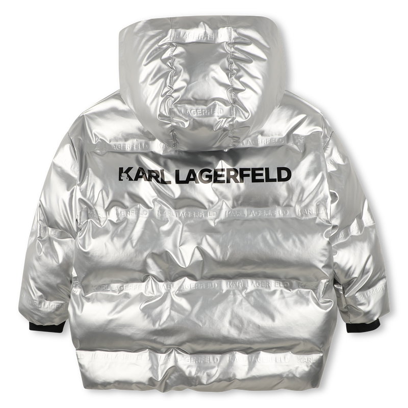 Hooded down jacket KARL LAGERFELD KIDS 
                        GIRL