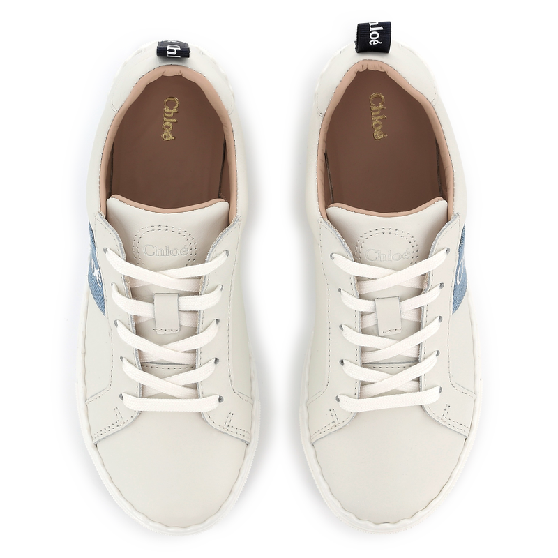 Leather lace-up sneakers CHLOE 
                    GIRL